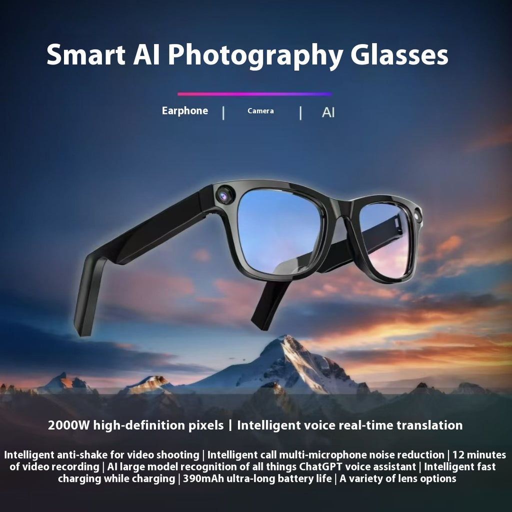 AI Camera Smart Glasses – HD Video, Translation & Voice Calls